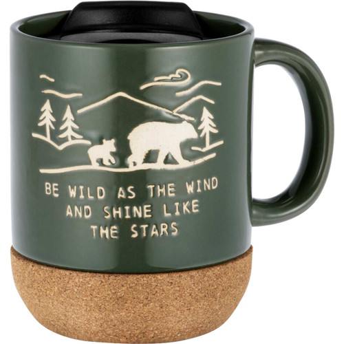 Wild Wind Bears Cork Bottom Mug