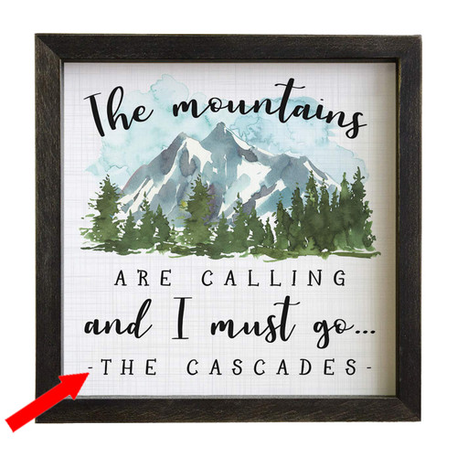 Mountains are Calling Personalized Wall Art