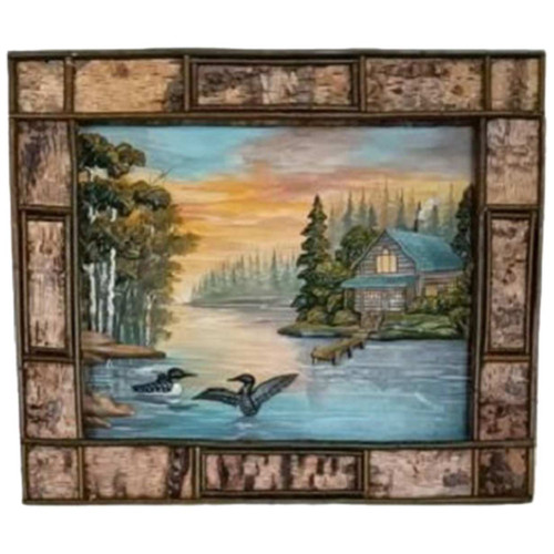 Cabin & Loons Wall Art - OVERSTOCK