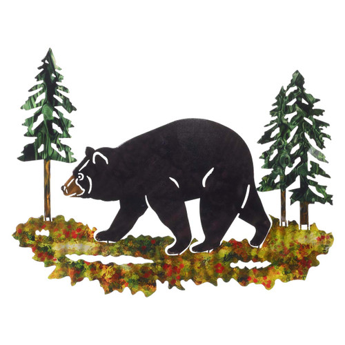 Majestic Wilderness Metal Bear Wall Art