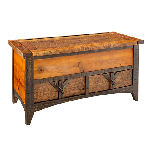Yellowstone Dutton Trunk with 2 Drawers and Lift Top
