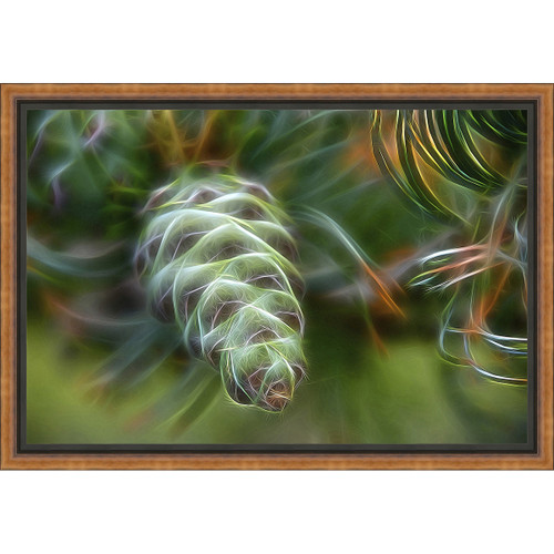 Amped Up Pinecone Framed Canvas