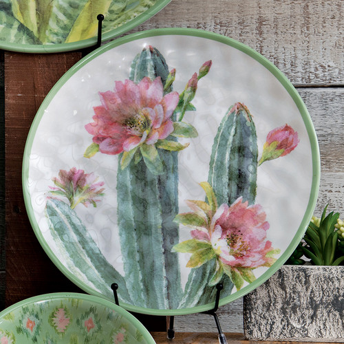 Desert Blooms Cactus Dinner Plates - Set of 6