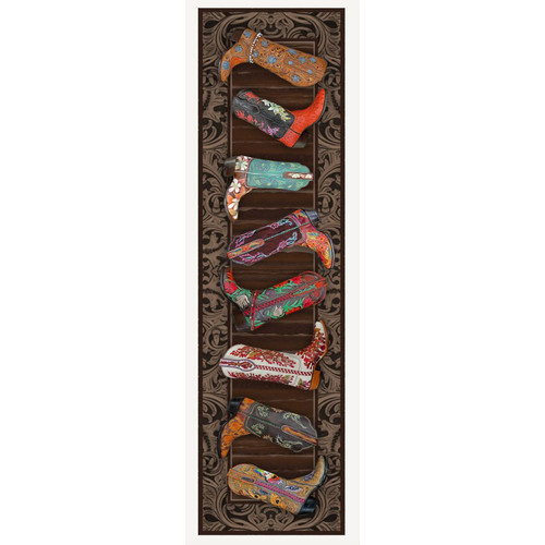 Fiesta Boots Rug - 2 x 8