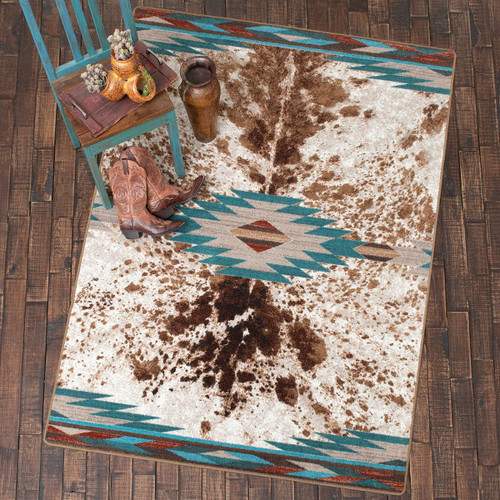 Santa Fe Cowhide Rug - 8 Ft. Round