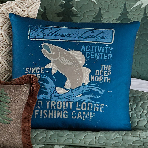 Lake Trout Accent Pillow