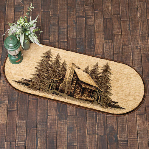 Peaceful Cabin Oval Accent Rug – Sale!