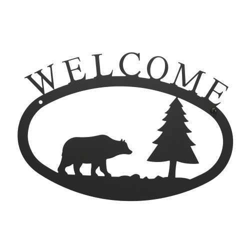 Bear & Pine Welcome Sign