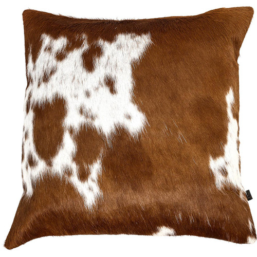 Cowhide Plush Pillow Black Forest Decor