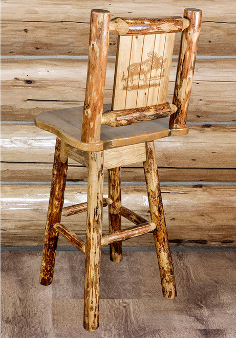 Cascade Swivel Barstool - Moose