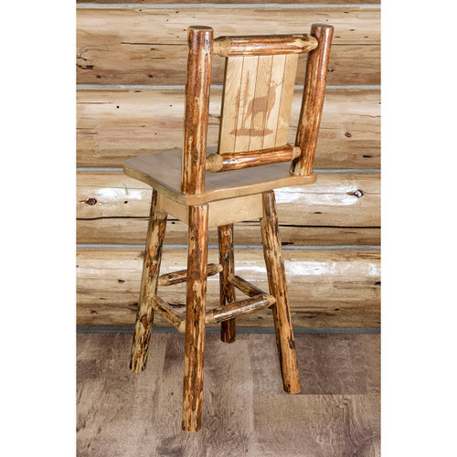 Cascade Swivel Counter Stool - Elk