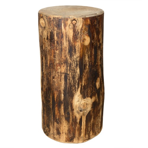 Cascade 25 Inch Cowboy Stump/Table with Stained Finish