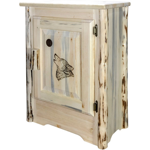 Asheville Accent Cabinet with Wolf - Right Hinged