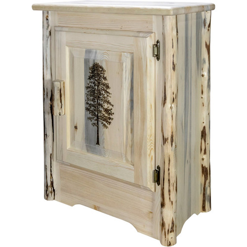 Asheville Accent Cabinet with Tree - Right Hinged