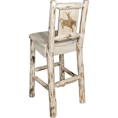 Asheville Counter Stool with Back - Bronc