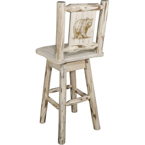 Asheville Swivel Counter Stool - Bear