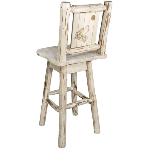 Asheville Swivel Barstool - Wolf