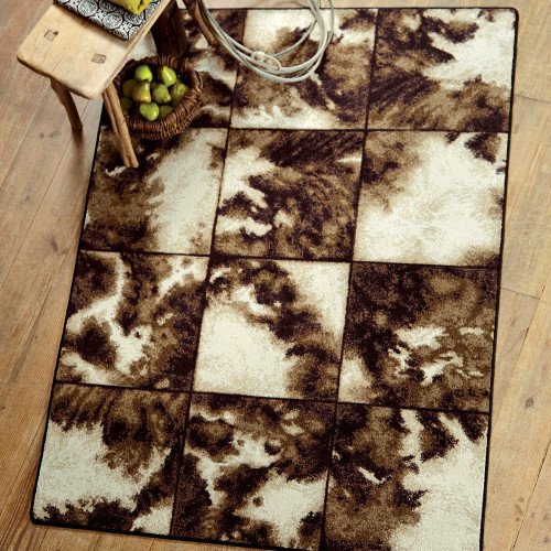 Cowhide Cubed Rug Collection