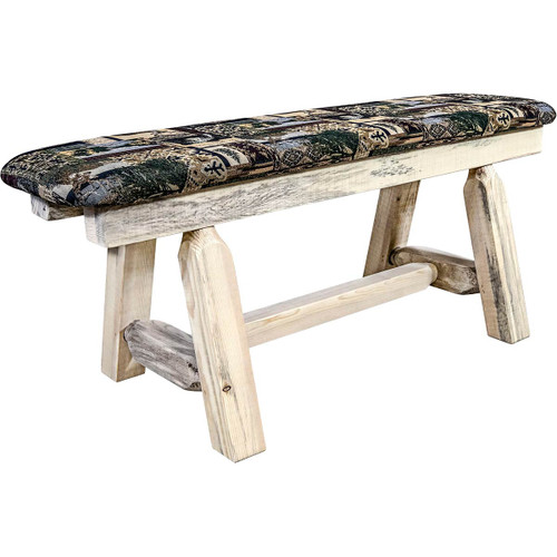 Denver Plank Bench with Woodland Seat - 45 Inch
