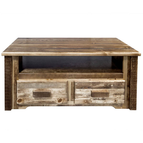 Denver Sitting Chest/Entertainment Center - Stained & Lacquered
