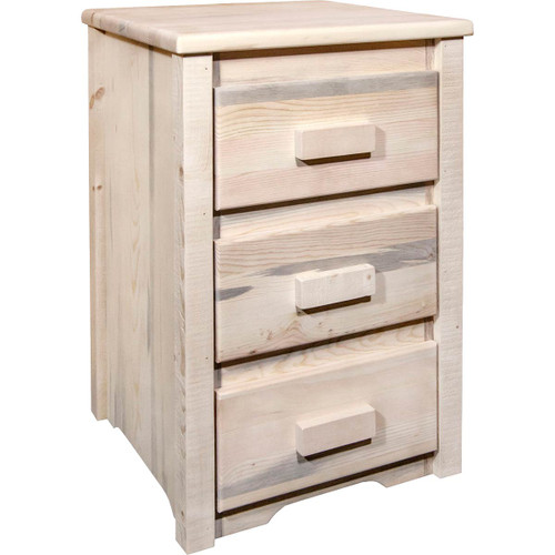 Denver Nightstand with Three Drawers - Lacquered