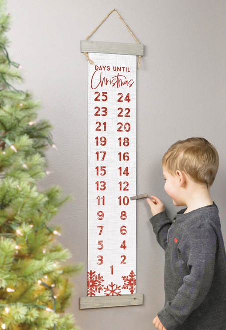 Christmas Countdown Snow Wall Art