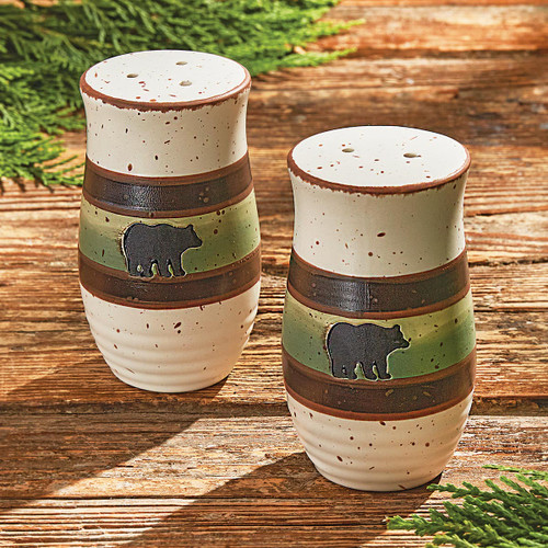 Bear Ridge Ceramic Salt & Pepper Set