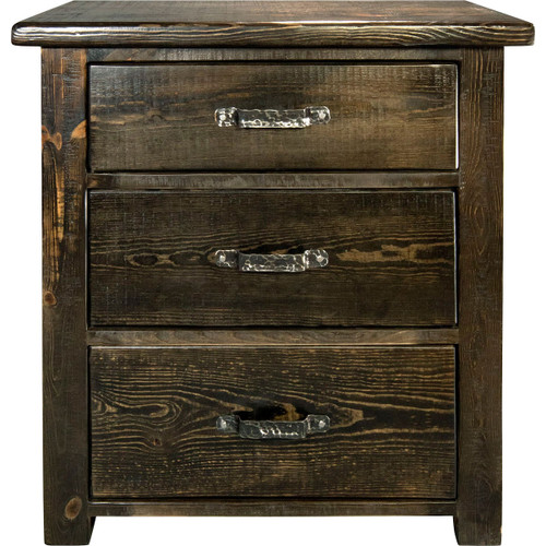 Lima Sawn 3 Drawer Chest with Iron