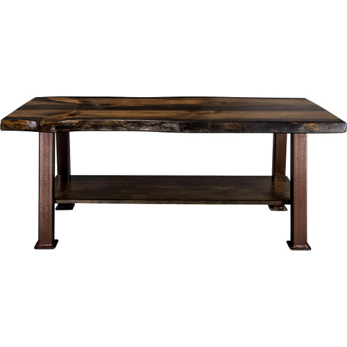 Lima Coffee Table with Shelf & Copper Creek Legs