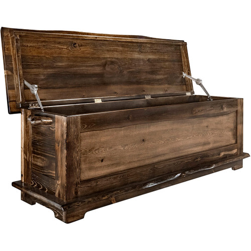 Lima Live Edge 4 Foot Blanket Chest - Provincial Stain