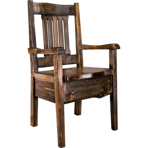Lima Live Edge 32 Inch Dining Side Chair - Provincial Stain