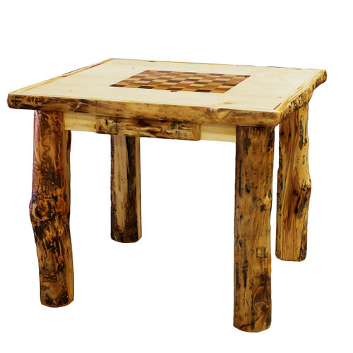 Aspen Game Table with Built in Checkerboard