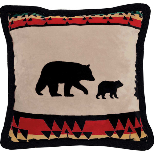 Tongass Bear Sherpa Pillow - OUT OF STOCK UNTIL 05/20/2024