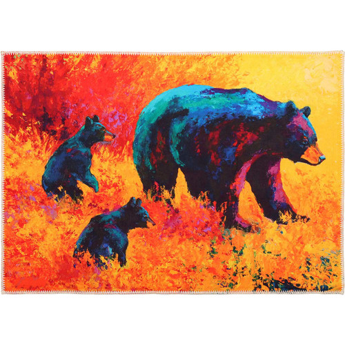 Golden Hour Bears Accent Rug