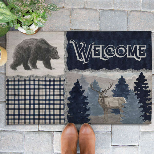 Blue Forest Outdoor Rug - 2 x 3
