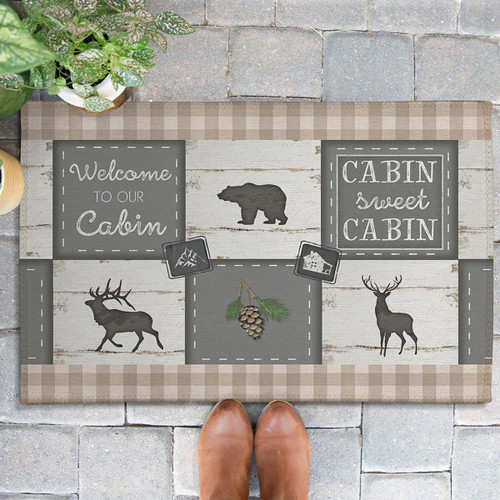 Cabin Sweet Cabin Outdoor Doormat