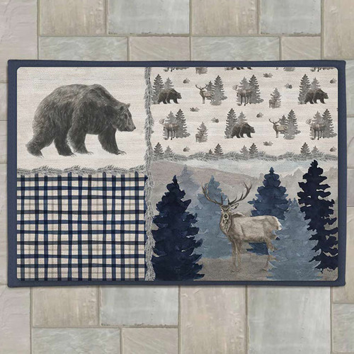 Blue Forest Outdoor Rug - 5 x 7