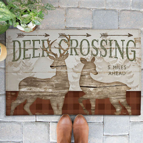 Deer Crossing Outdoor Rug - 3 x 5