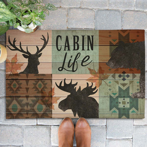 Woodland Cabin Life Outdoor Rug - 2 x 3