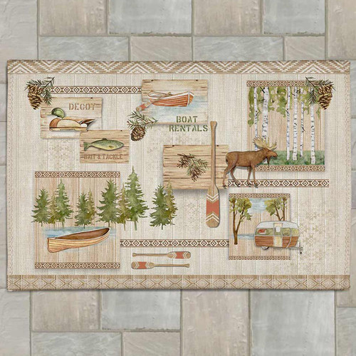 Lake Vacation Outdoor Rug - 4 x 6