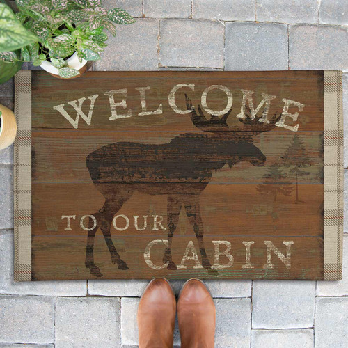 Moose Welcome Outdoor Doormat