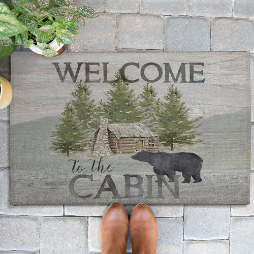 Welcome to the Cabin Outdoor Doormat