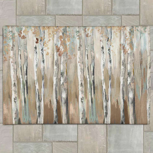 Birches at Dusk Outdoor Rug - 4 x 6