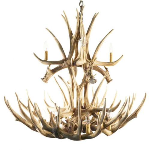 Mule Deer 16 Antler Chandelier