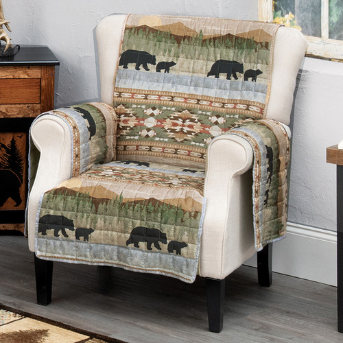 Bear Sunrise Chair Cover