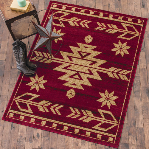 Desert Arrow Red Rug Collection