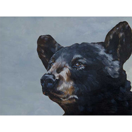 Reflective Bear Canvas Wall Art