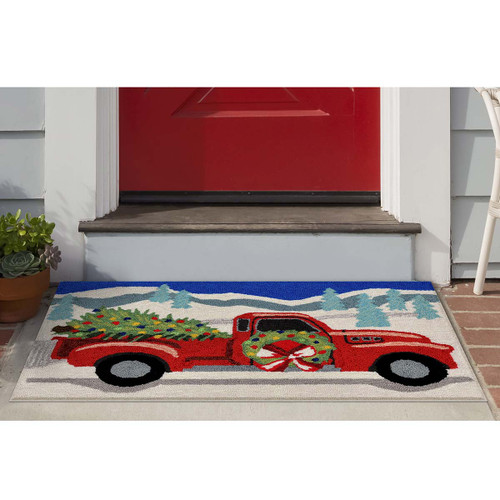 Holiday Winter Drive Indoor/Outdoor Rug - 2 x 3