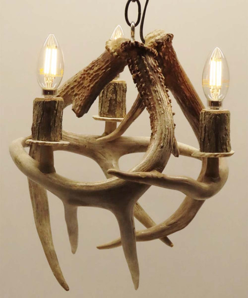 Triple Antler Glow Pendant Light