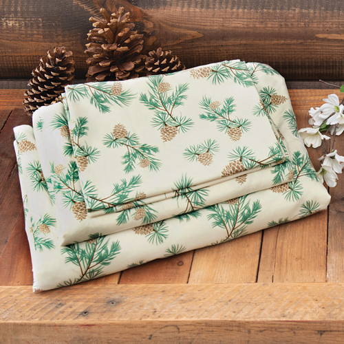 Pinecones Metal Bread Box